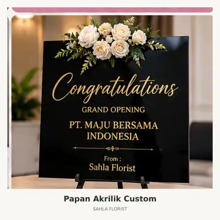 Papan Bunga Akrilik Halmahera Selatan